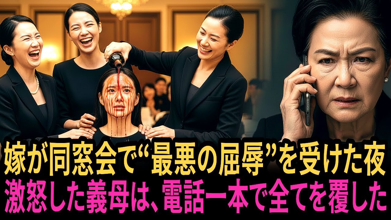 「今すぐ動いて。」同窓会から泣きながら帰ってきた嫁を見た義母は、静かにどこかへ電話をかけ始めた——。