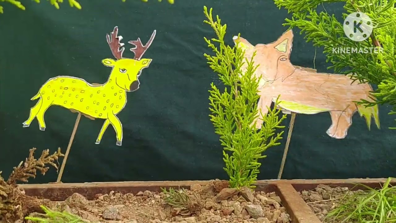 👌😘💐Puppet show presentation grade 6th story helpless Deer Govt uhps 4BLH