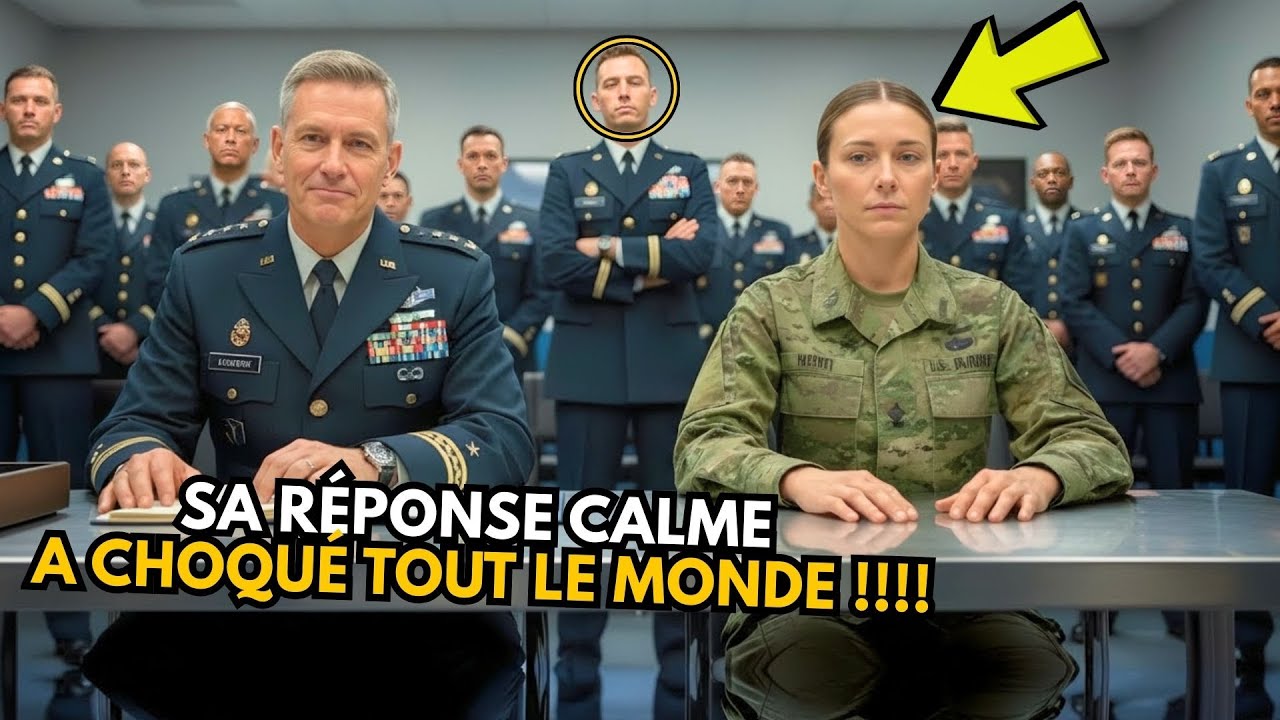 Ce Général se moque d'elle. Sa réponse a instantanément glacé toute la salle.