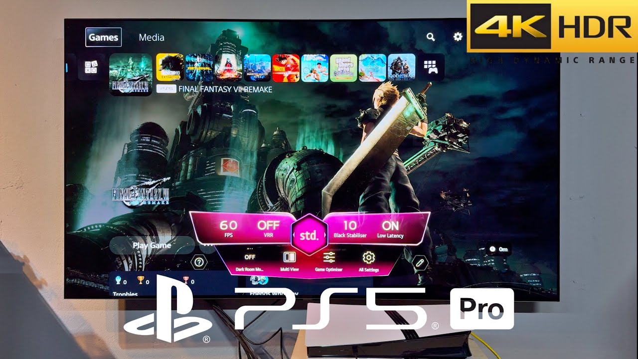 Final Fantasy VII Remake PS5 Pro Gameplay With LG Oled TV 4K (Graphics Mode 60FPS)