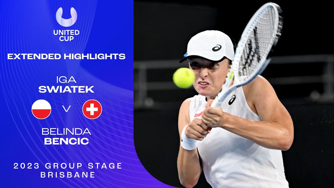 Iga Swiatek v Belinda Bencic Extended Highlights | United Cup 2023 Group B