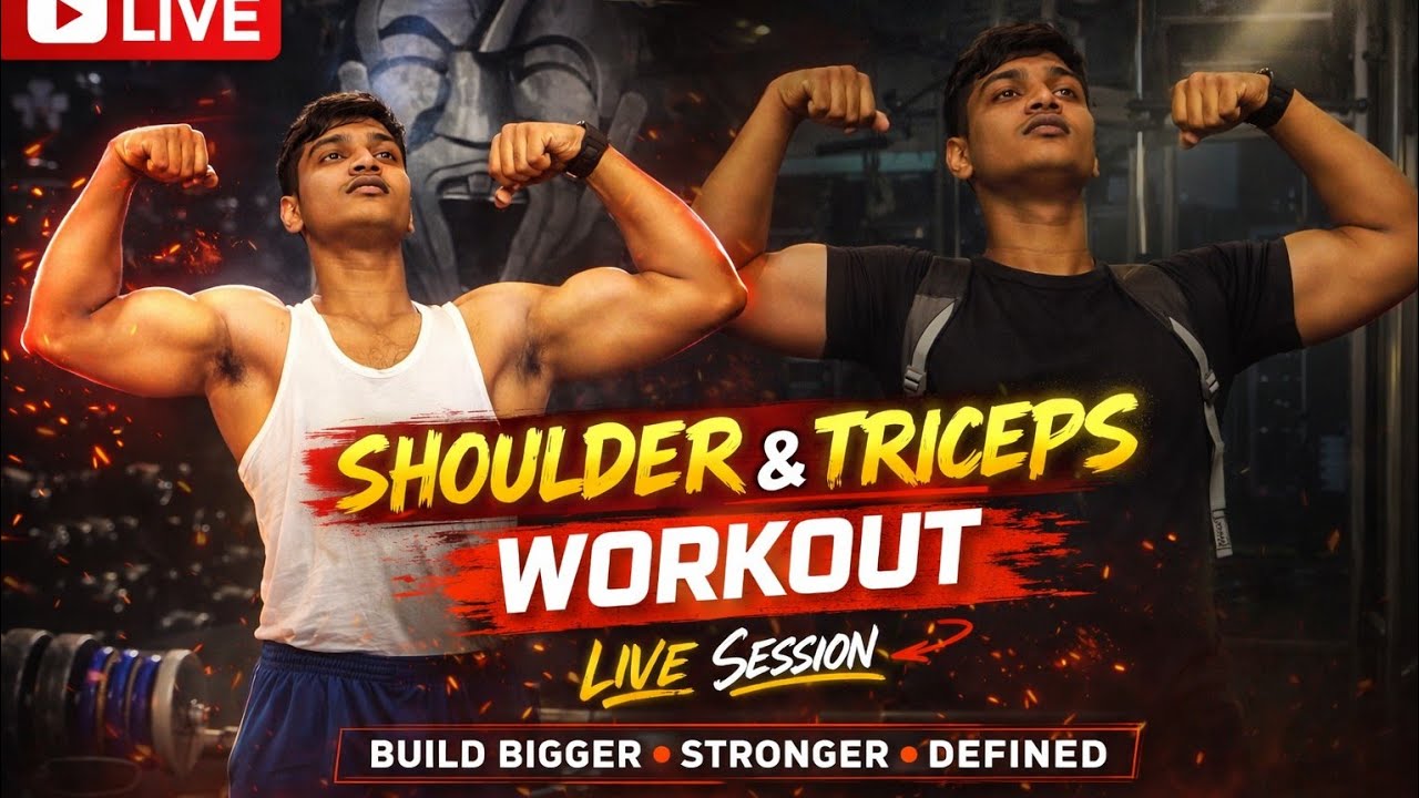 Amit Kashyap. is live#shoulderworkout#bicepsworkout#workoutlive#gymlover#indianfitness#amitkashyap