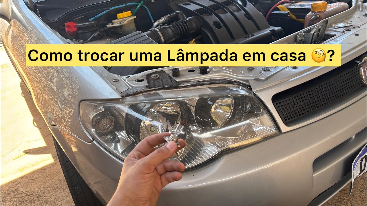 Como Trocar a L&acirc;mpada do Farol do Fiat Palio &ndash; Simples e R&aacute;pido!