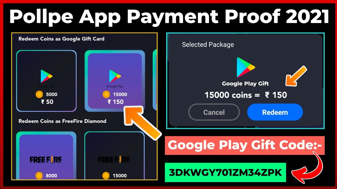 Pollpe App Live Payment Proof 2021 | How To Earn Google Play Gift Card From Pollpe App | Shirou Tech