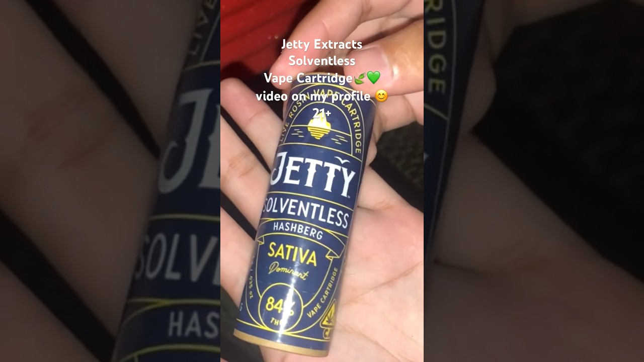 Jetty Extracts 🍃🔥 Solventless Vape Cartridge & Battery🔋 4K (Video on my Profile) #shorts