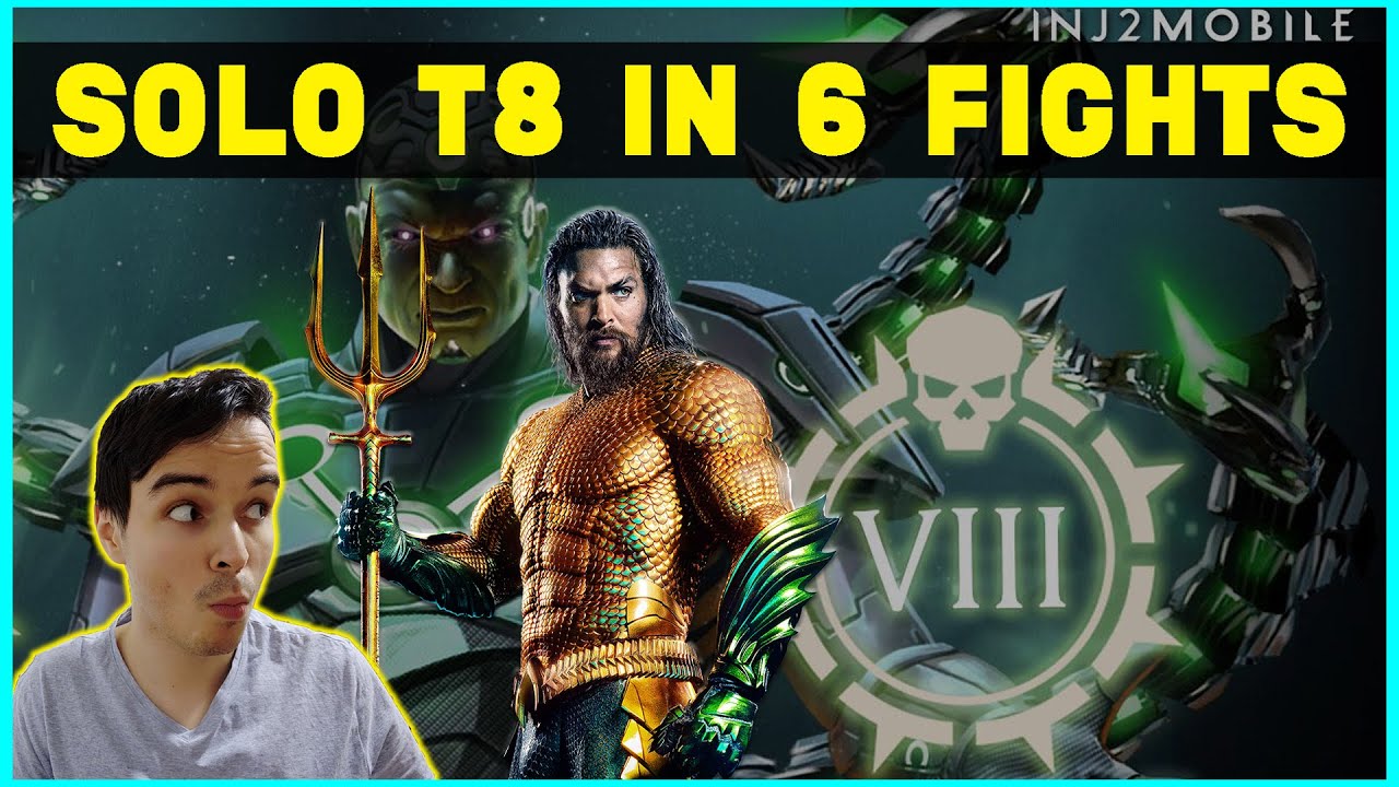 Solo Tier 8 League Raids In 6 Fights! Best League Raid Teams! Injustice 2 Mobile