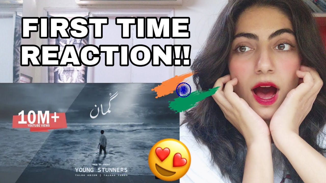 Indian Reaction GUMAAN - Young Stunners | Talha Anjum | Talhah Yunus | (Official Music Video)