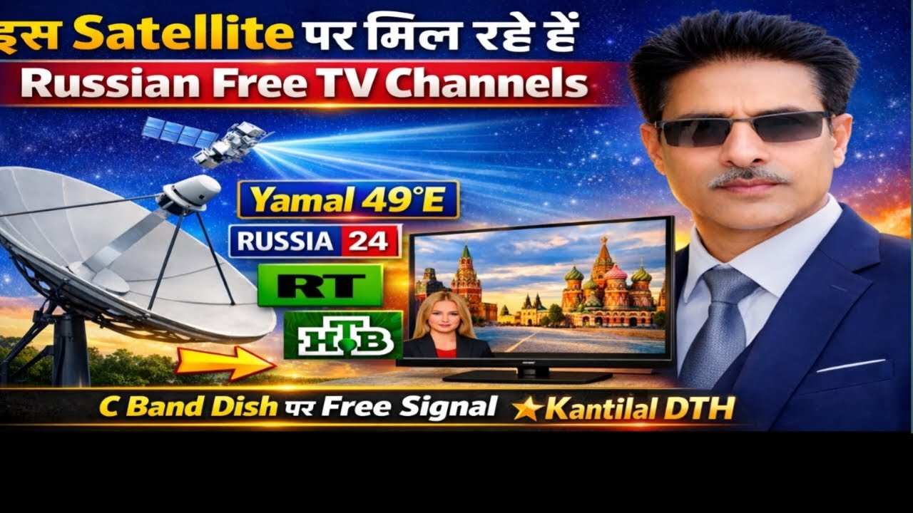 Yamal Sat 49 East Sattelite ! C Band dish पर आए नए रसियन टीवी चैनल फ्री !