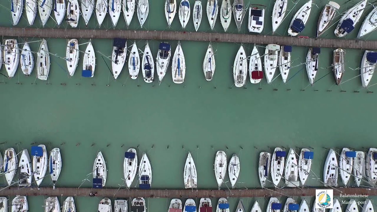 Balatonkenese - Marina port légi videó-DJI Inspire 1