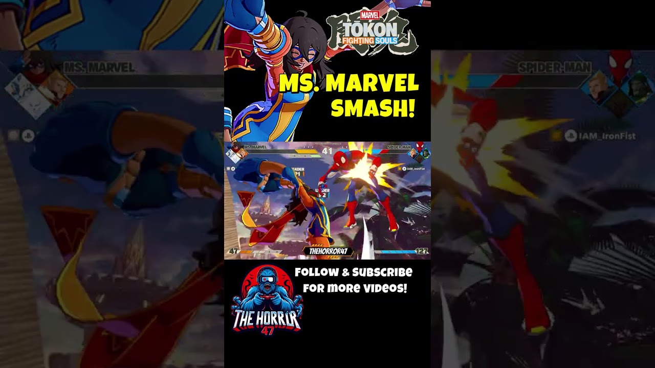 Ms. Marvel Smash!  Marvel Tokon: Fighting Souls Multiplayer Gameplay!