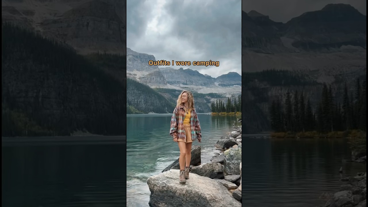 Outfits I wore camping🌲 #camping #roadtrip #nationalparks #outfit