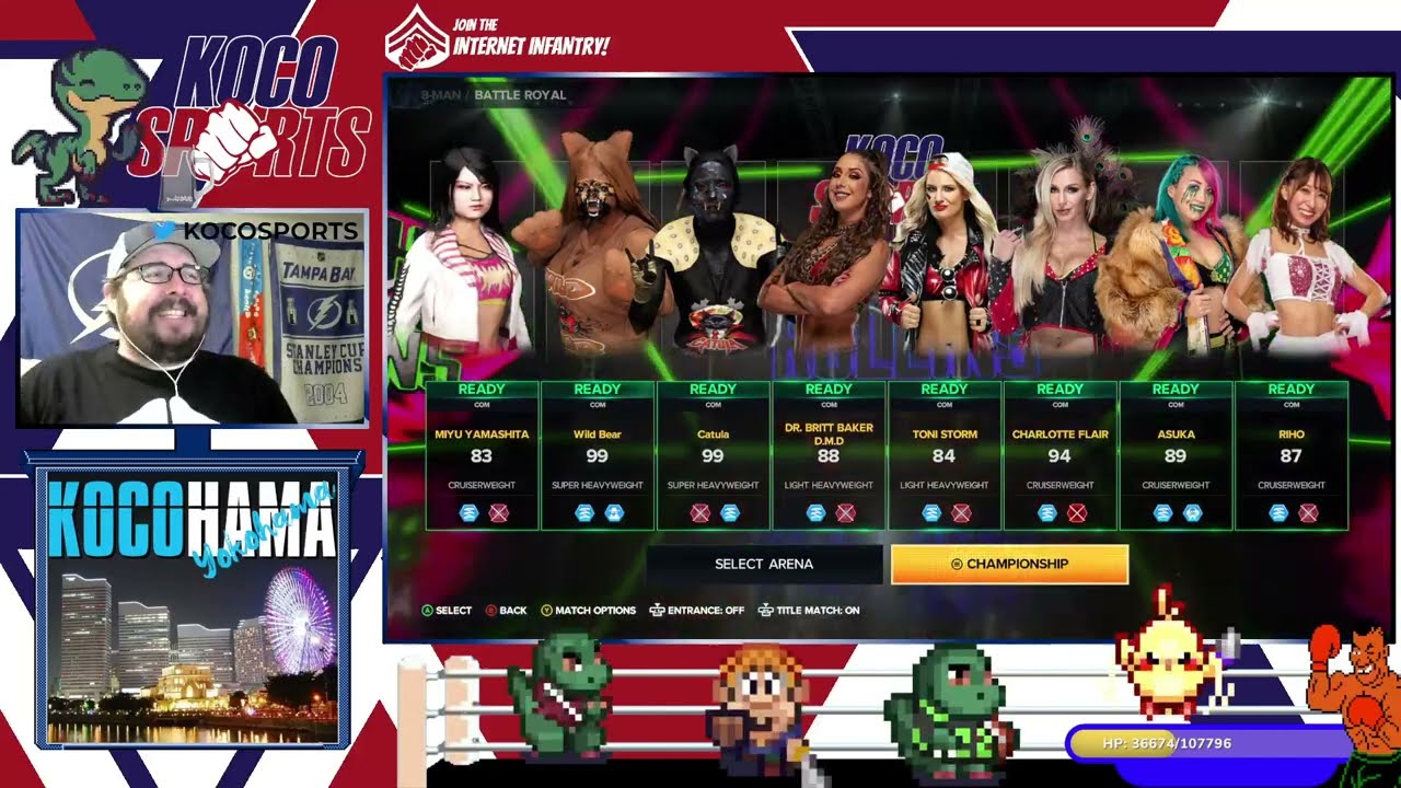 KocoSports DREAM WWE 2K23 EFed Last PPV - Women's Twitch Championship Battle Royal
