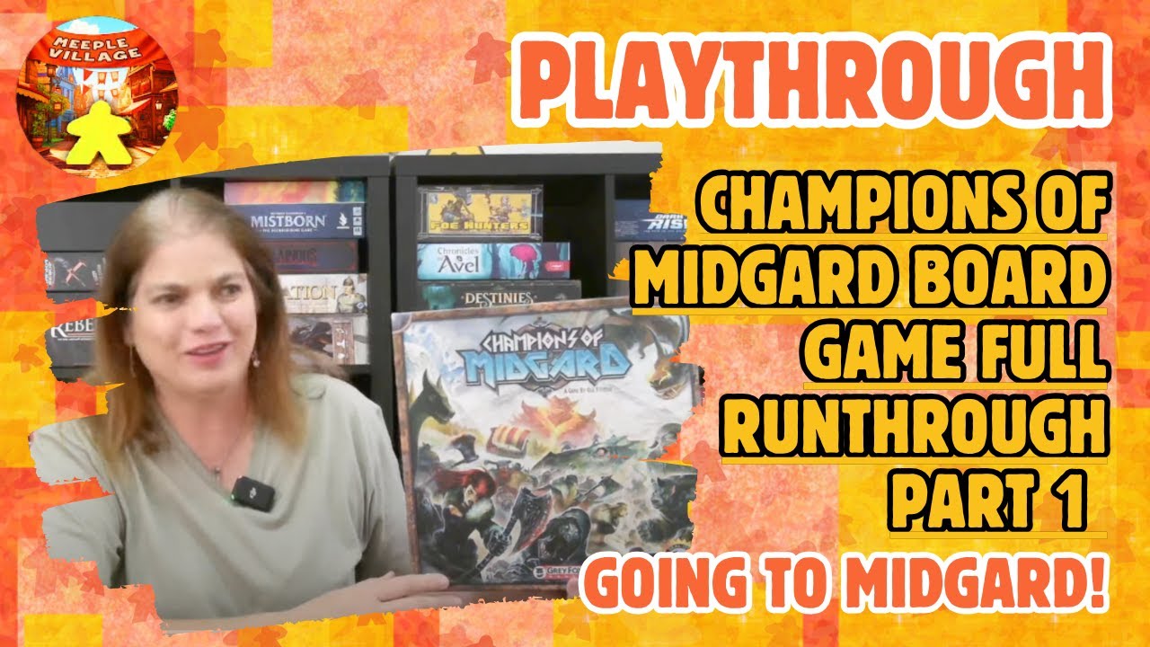 Champions of Midgard Board Game Full Runthrough