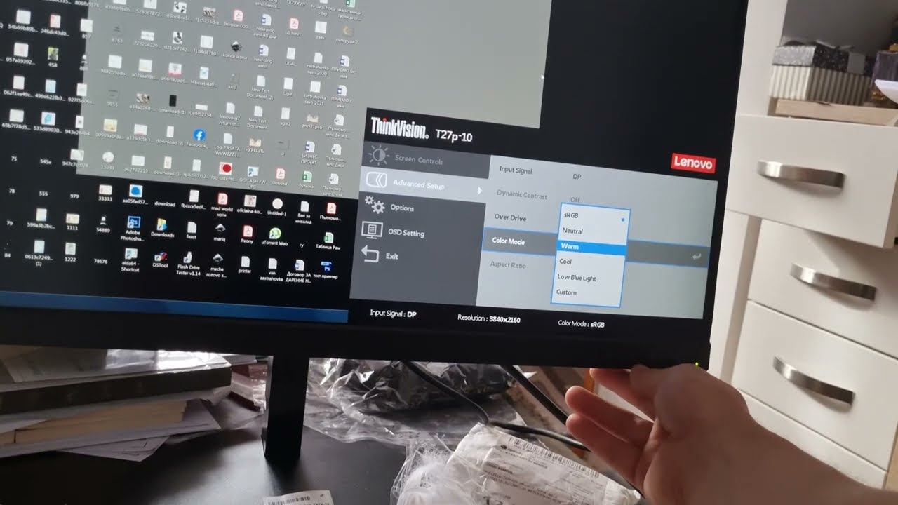 How to Change Brightness on Lenovo ThinkVision monitor - option is grayed out. Solution.
