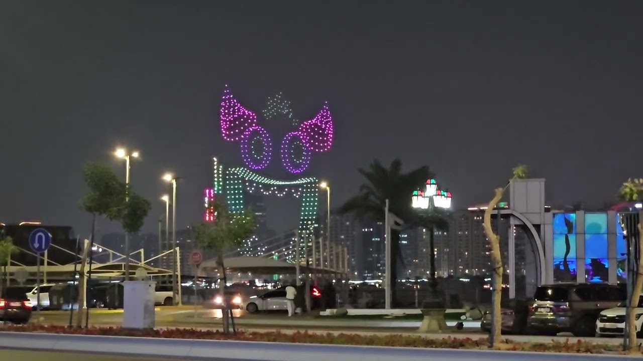 Drone Show @corniche Abudhabi UAE