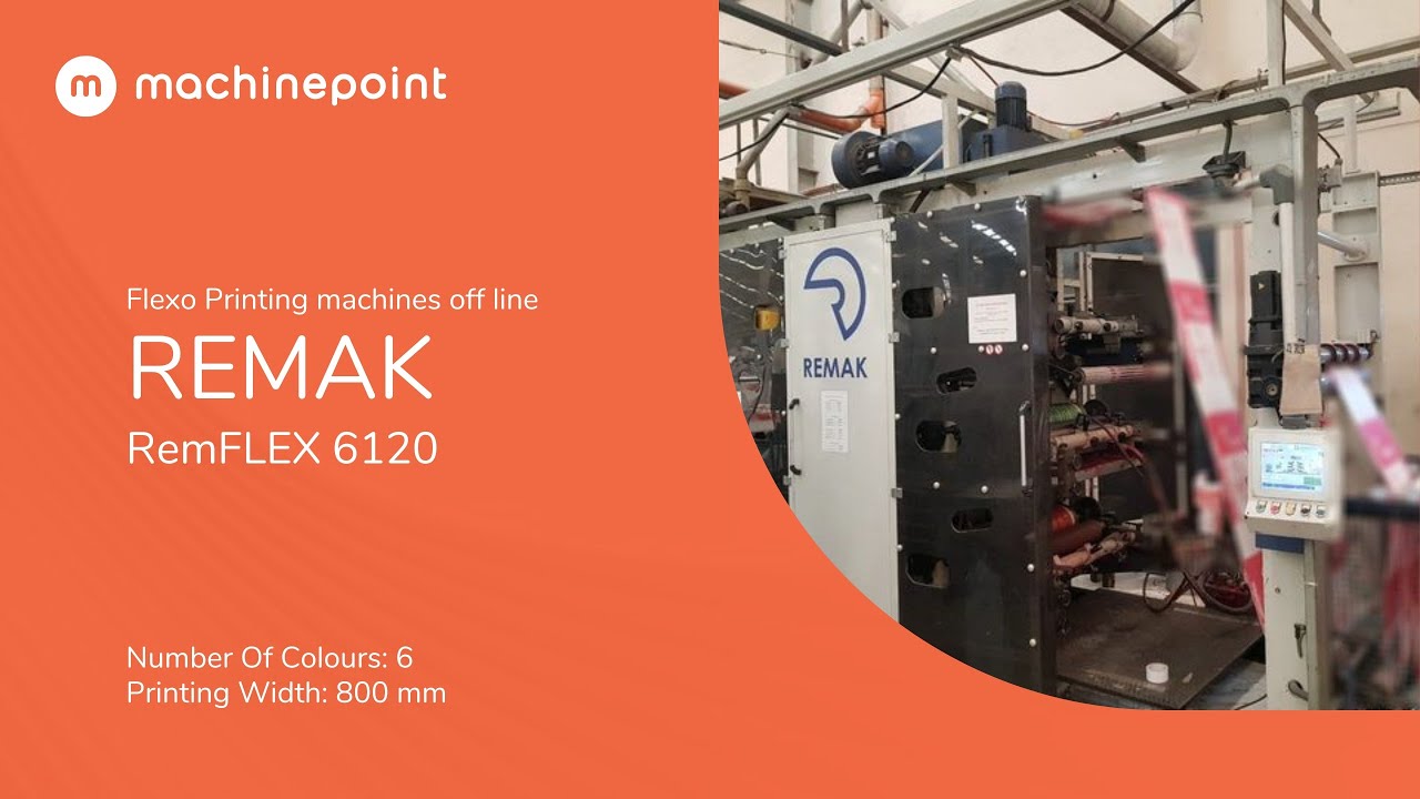 REMAK RemFLEX 6120 Flexo Printing machines off line | REMAK Machines