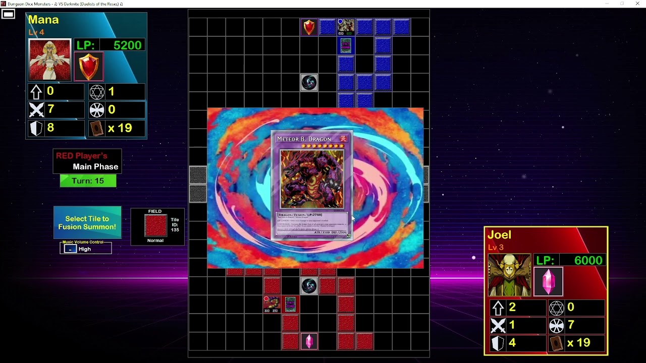 Red-Eyes Burn Vs Magnets (Vortex Wall Board) - Dungeon Dice Monsters Online [Dev Ver. 4.1]