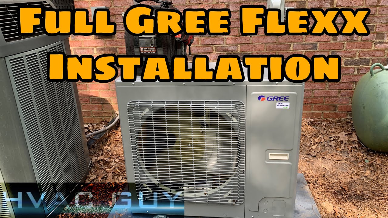 Full Install of The Gree Flexx 3 ton 20 SEER Inverter System.