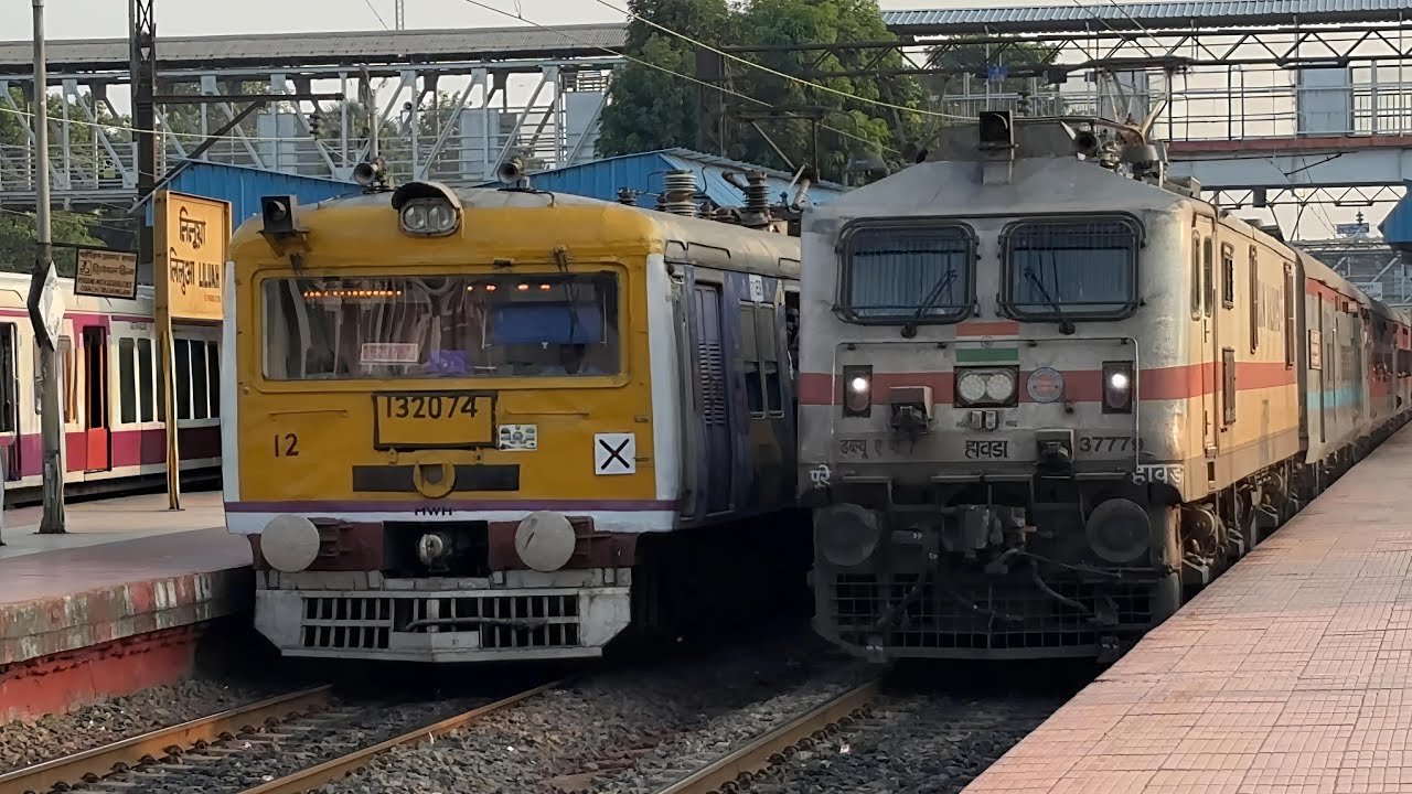 Wap-7 & Wap-4 Engine Mithila+Azimganj+Tebhaga and Ananya Exp Fast & Furious Cross