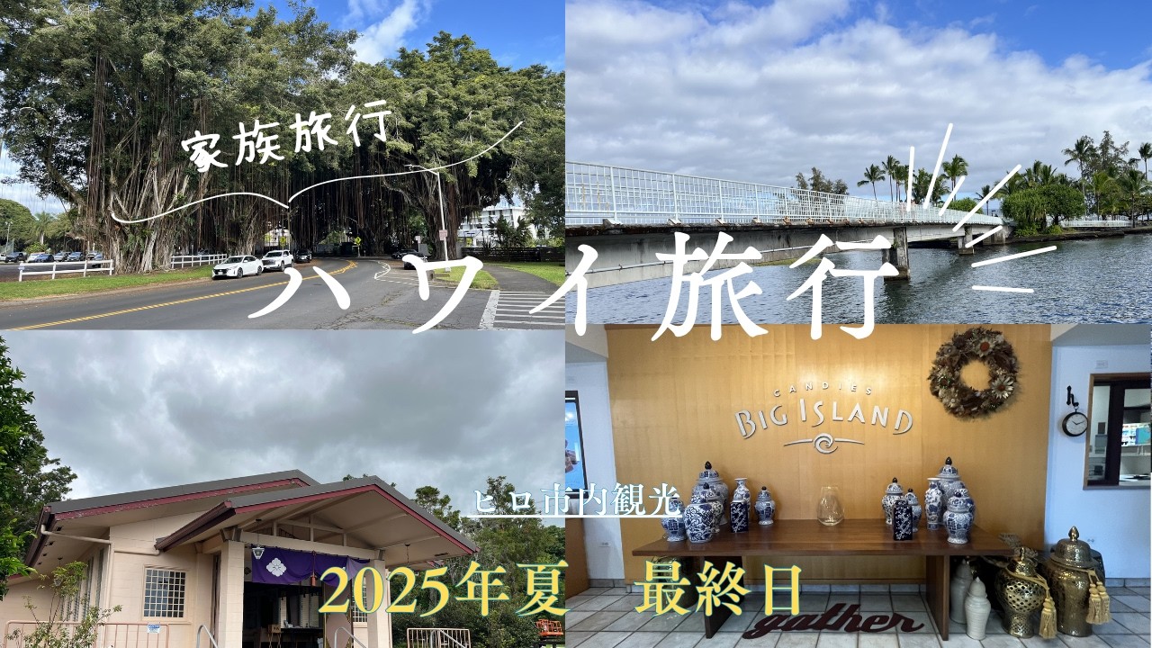 2025ハワイ（ハワイ島）最終日 ヒロ市街を観光