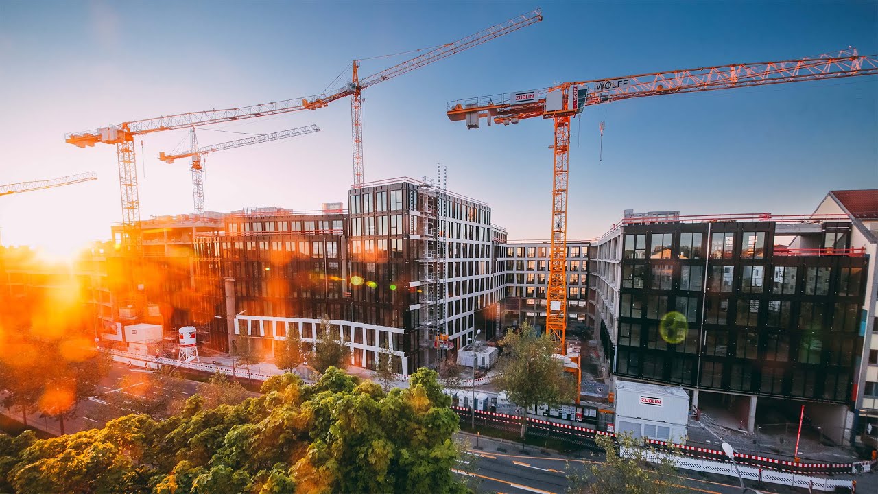 Bau Zeitraffer: Bürogebäude München – MARK