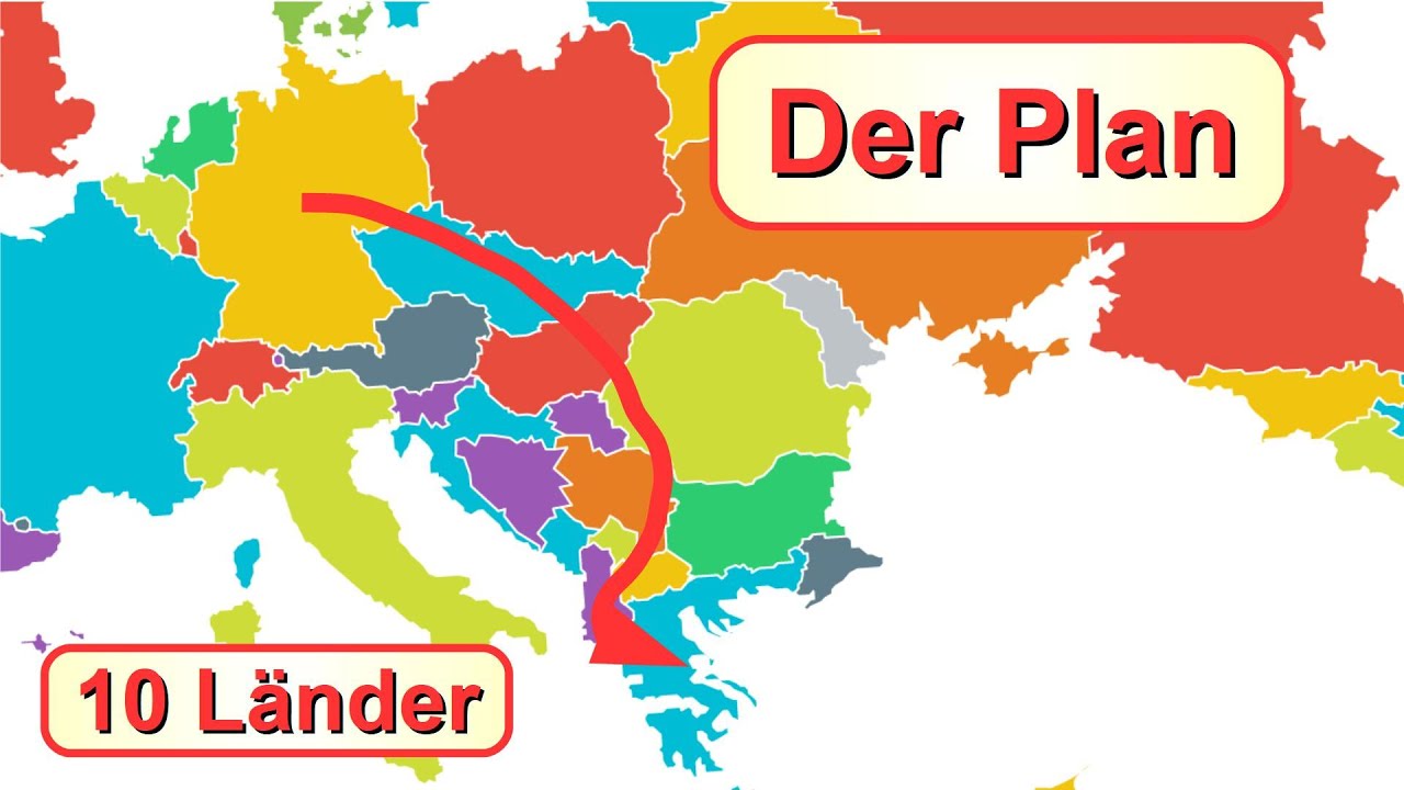 Reiseplan und Start