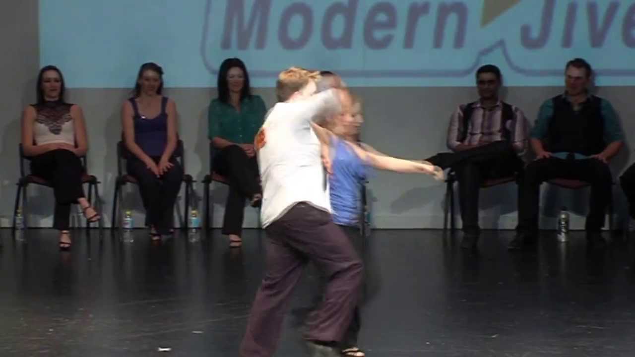 LeStep Brisbane 2012 Modern Jive Championship Finalists - Dave & Amy Ceroc Perth
