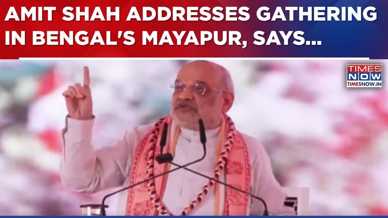 Amit Shah Addresses Gathering In West Bengal's Mayapur After Visiting ISKCON Temple | Breaking News