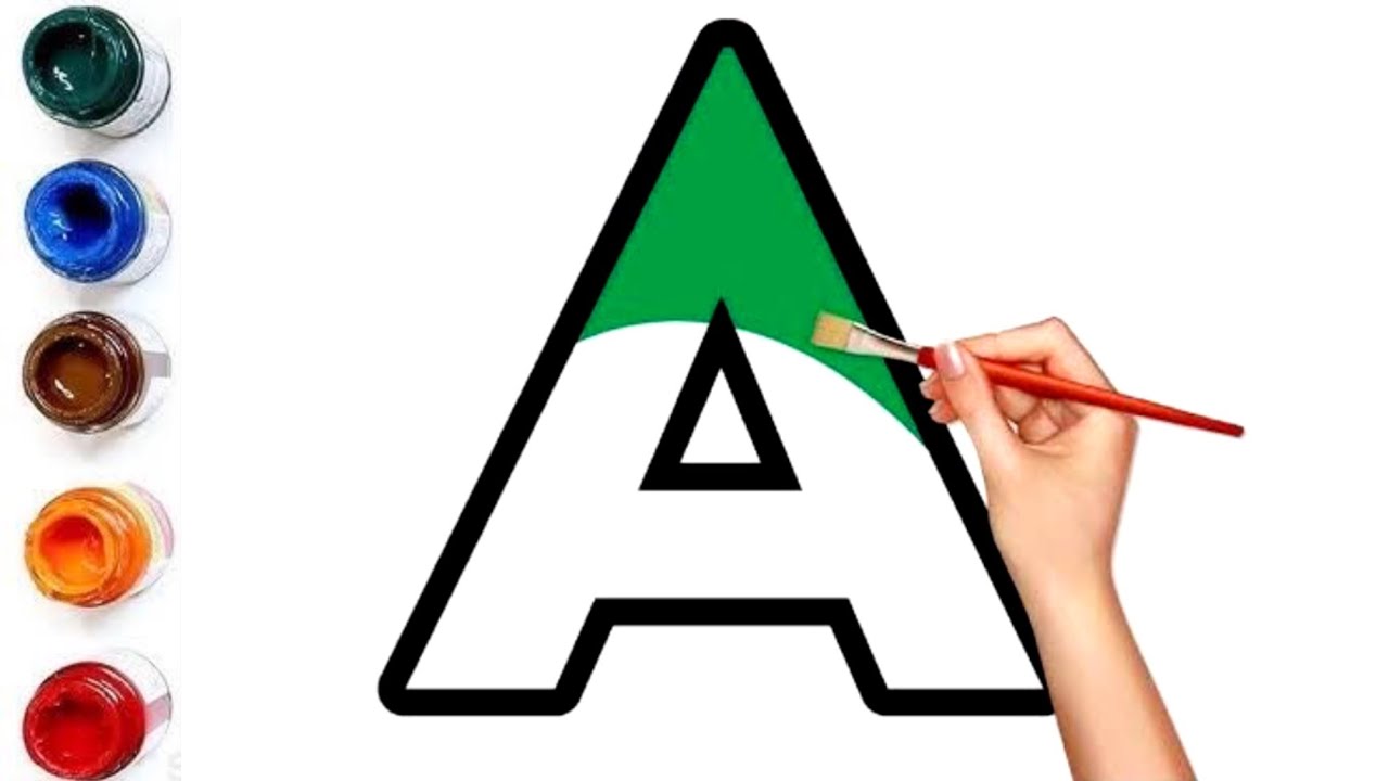 Step by Step ABC Drawing for Toddlers | Learn Alphabet A to Z with Painting
