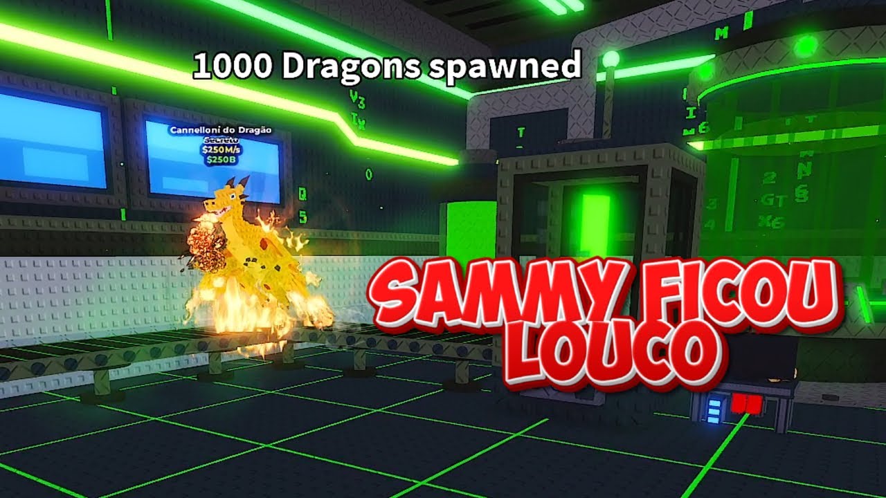 SAMMY SPAWNOU 1000 DRAGON CANNELLONI NOS SERVIDORES DO ROUBE UM BRAINROT!