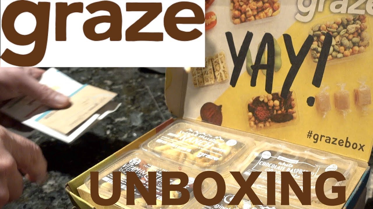 Graze.com Unboxing & Tasting YAY!  Graze Box