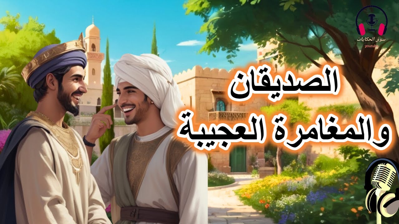 قصة الصديقان والمغامرة العجيبة، من القصص الخيالية المشوقة قبل النوم، ضع السماعات واستمع سوق الحكايات