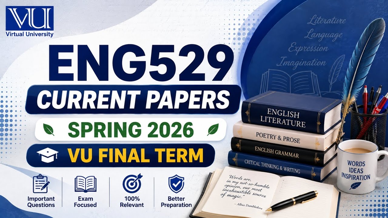 ENG529 Current Papers | Spring 2026 | VU Final Term