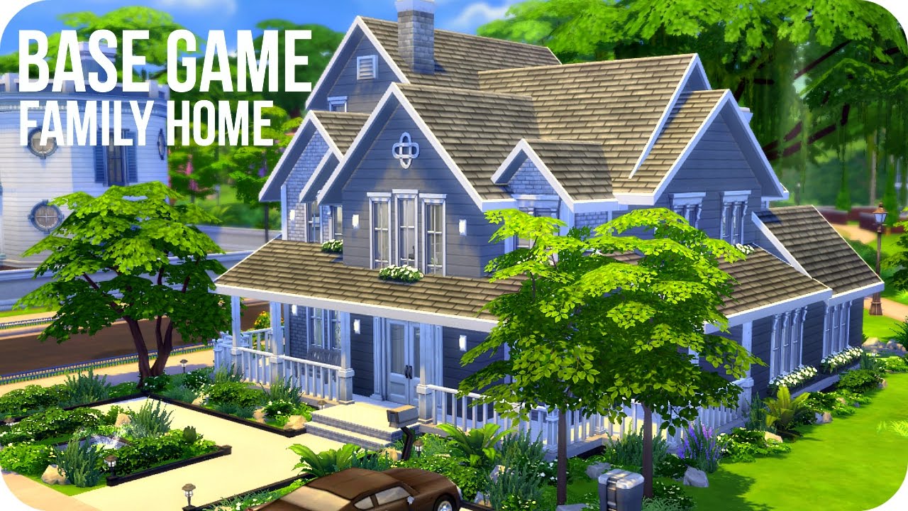 Sims 4 Speed Build | Base Game Family Home