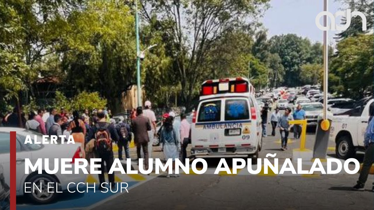 🚨&iexcl;&Uacute;ltima Hora! Muere alumno del CCH Sur tras ser apu&ntilde;alado; agresor se lanza de un edificio