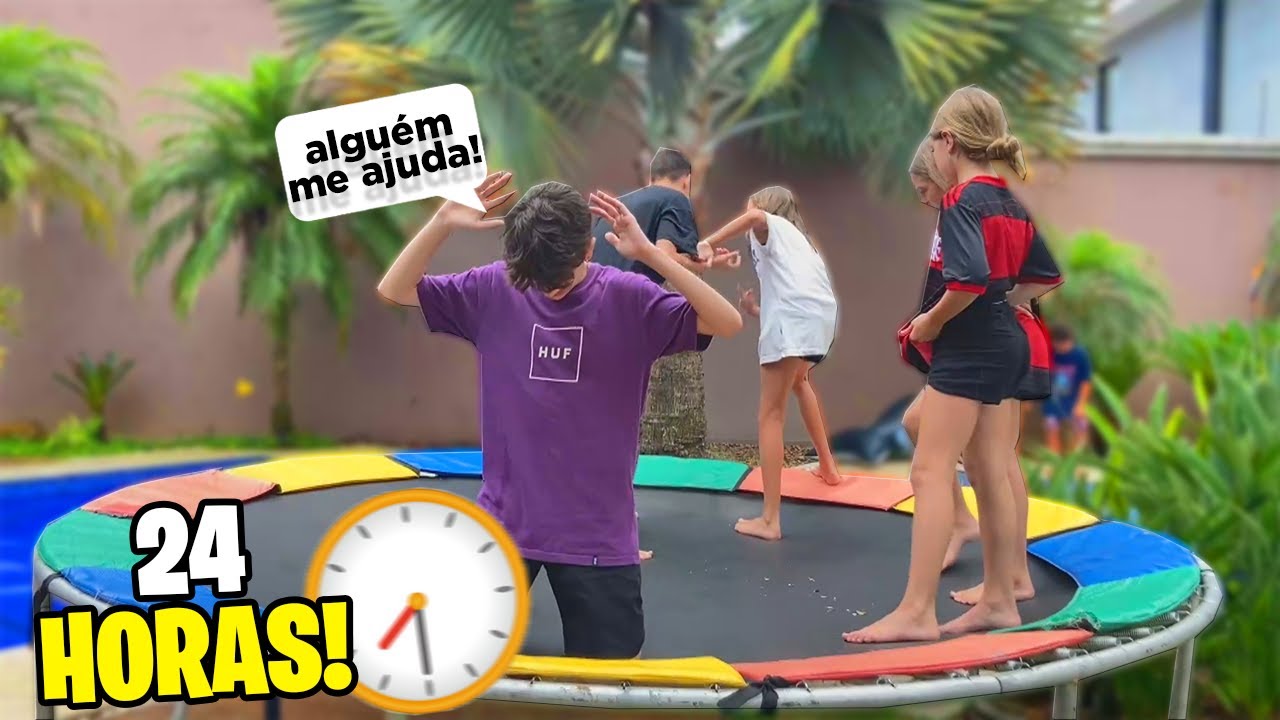 O ÚLTIMO A SAIR DA CAMA ELÁSTICA GANHA R$ 1000,00!!! pt.1
