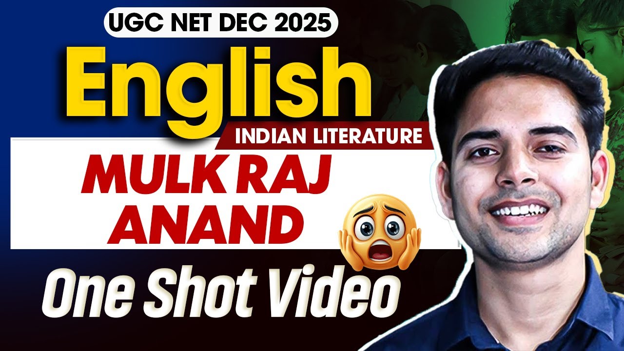 UGC NET English Literature | Mulk Raj Anand | One shot Video | UGC NET Paper 2