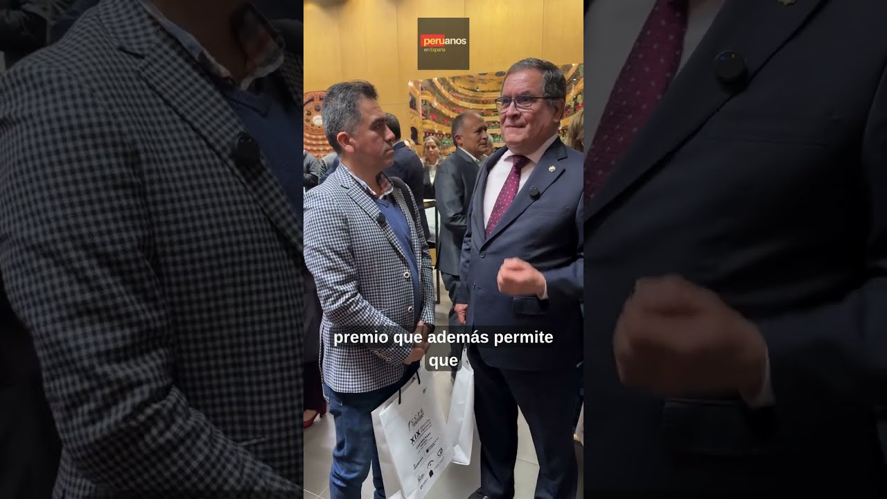 Luis Iberico Núñez, embajador de Perú en España en la entrega de premios Premios CCPE 2025