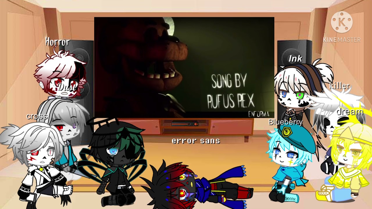 Au sans react to Fnaf song Personal Demons Gacha life/ Gacha club