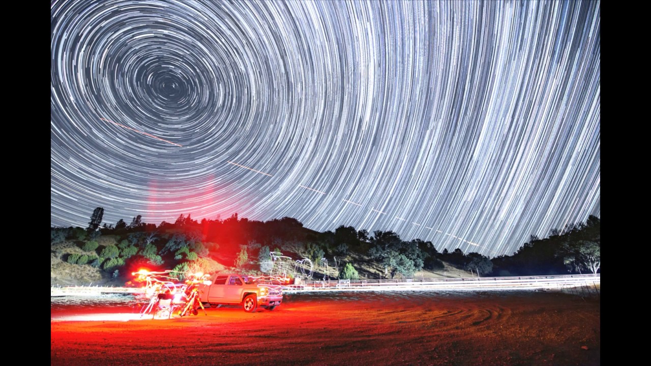 Star Trails and Vortex At Mines
