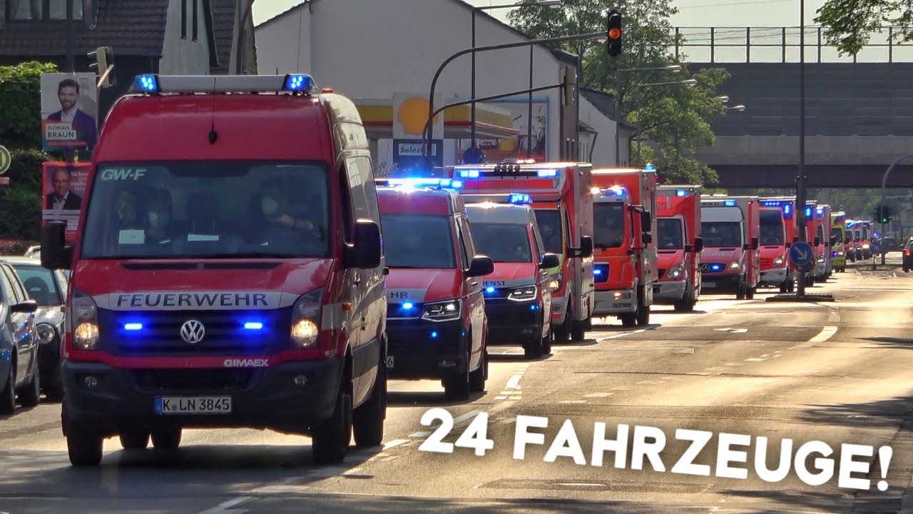 [EVAKUIERUNG AUS DER UKRAINE!] - Gro&szlig;einsatz von Feuerwehr & Rettungsdienst aus NRW in K&Ouml;LN