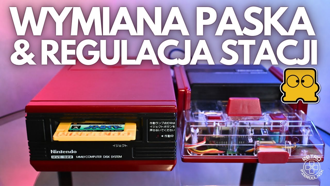 Famicom Disk System wymiana paska napędu & regulacja działania stacji