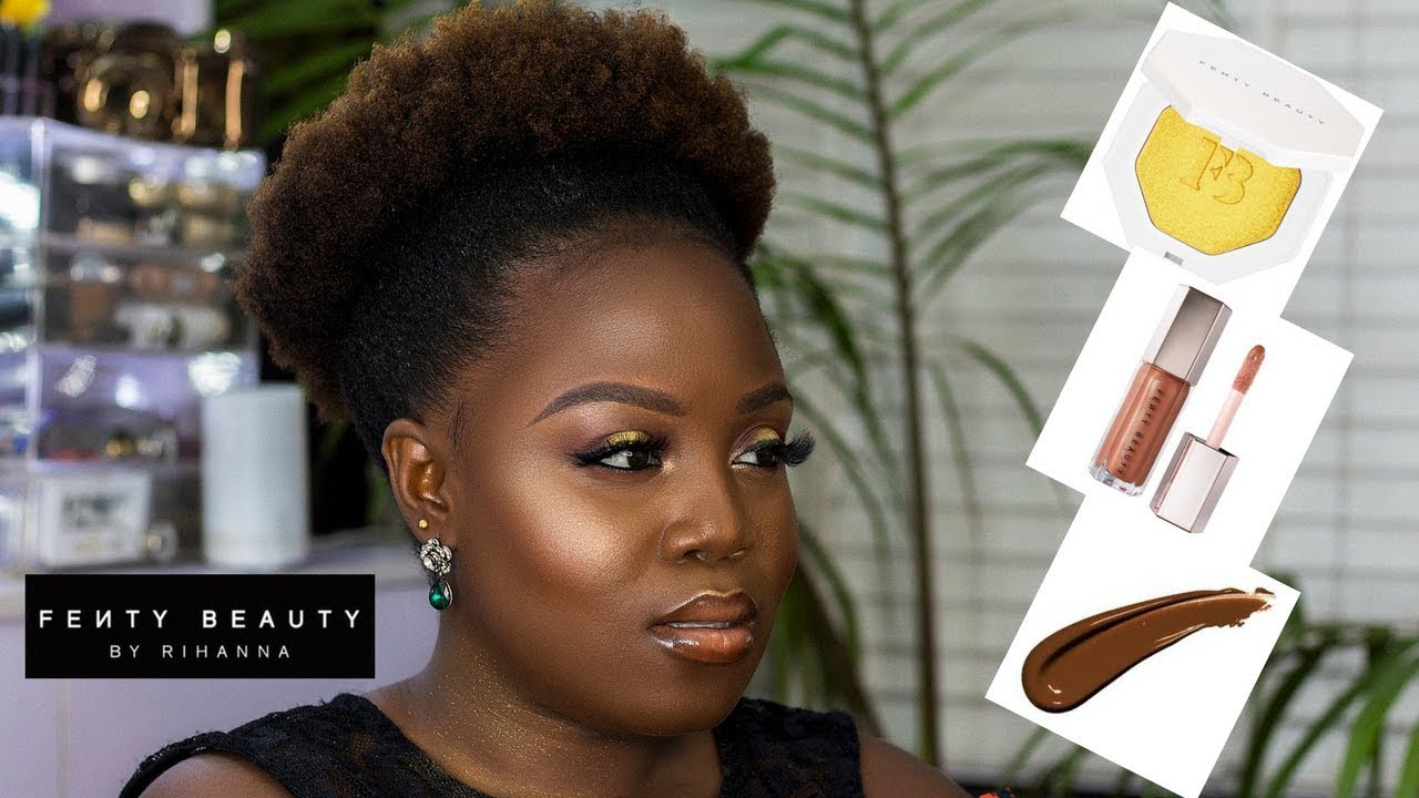 FENTY BEAUTY REVIEW ON DARK SKIN // FIRST IMPRESSIONS //#450 #460 #470