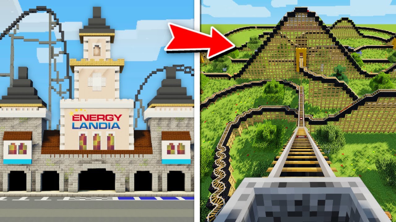 Poprosiłem 10 LOSOWYCH OSÓB aby zbudowali PARK ROZRYWKI w MINECRAFT!