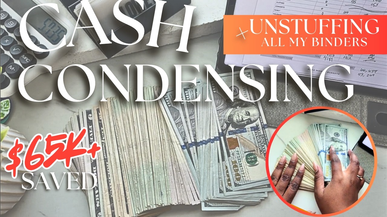 UNSTUFFING $65,000 in CASH 💸 | My Biggest Binder Reset Yet!