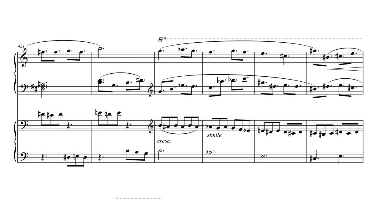 Daniel Perttu - Toccata for Piano Duet [with score]