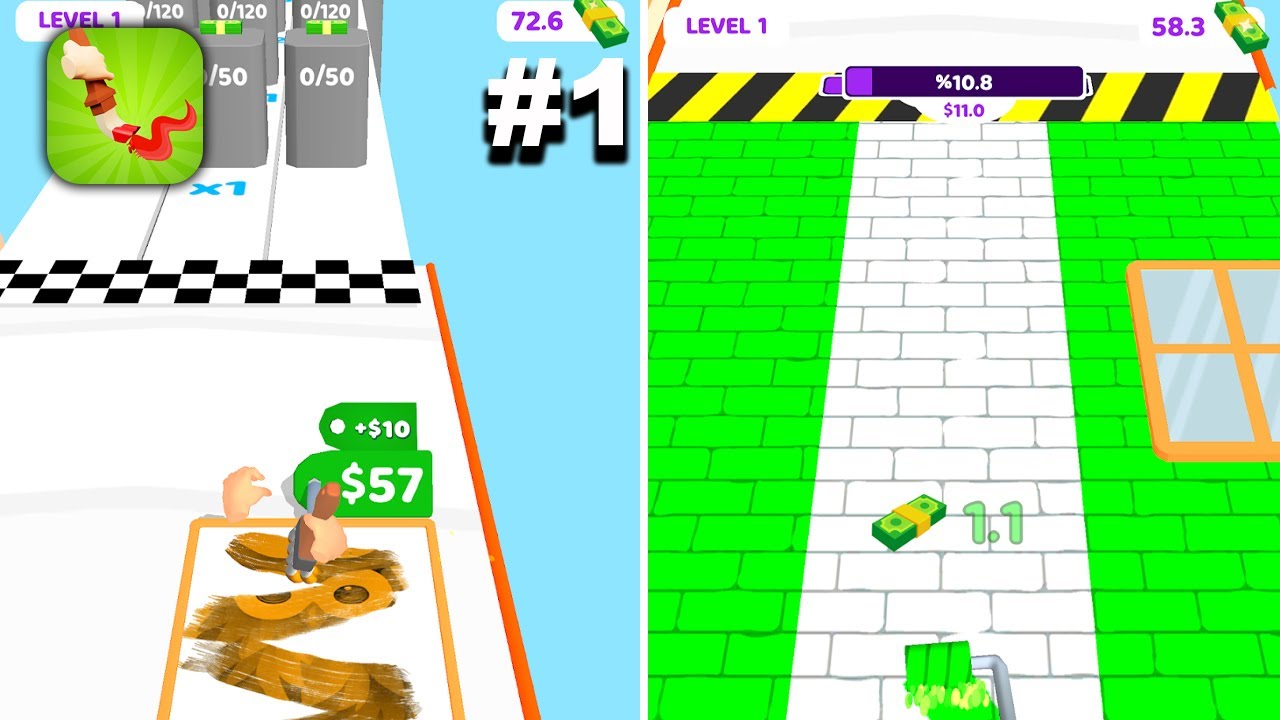 Paint Brush Run - New Release - Hyper Hybrid Casual - Gameplay Walkthrough (iOS & Android)