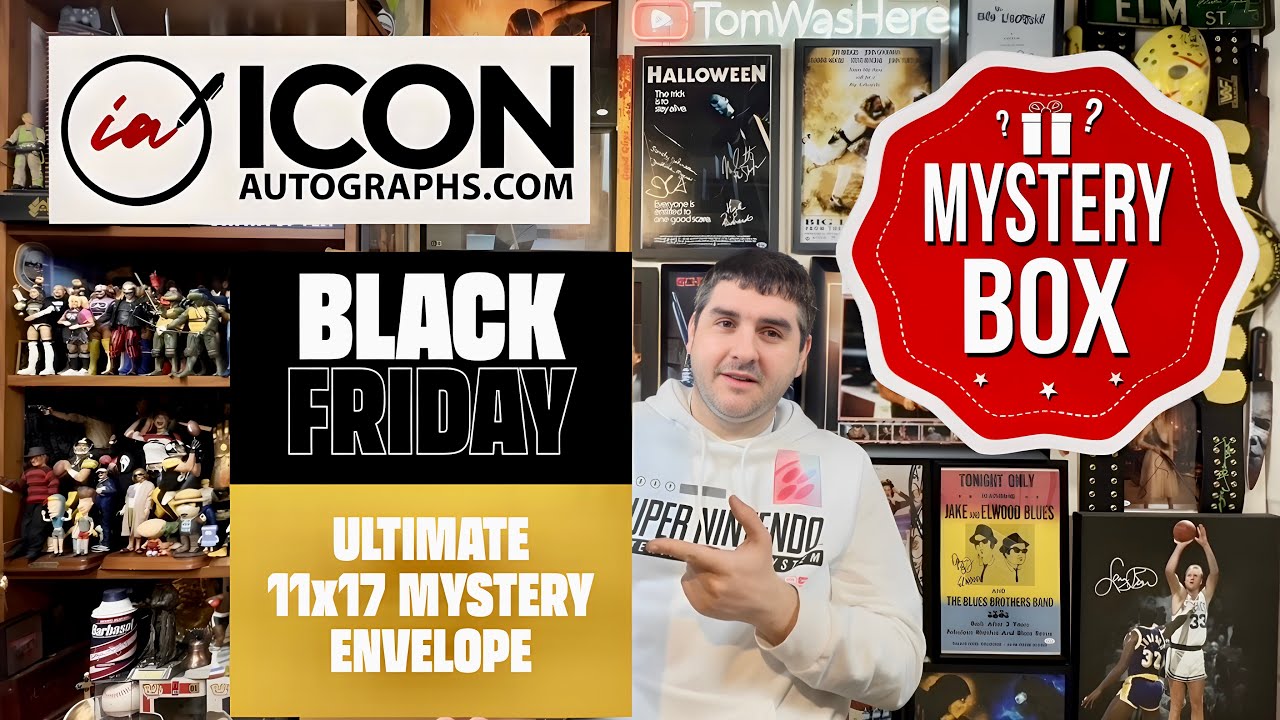 Открываем загадочный конверт Icon Autographs Black Friday Ultimate 11x17 — 20 подписанных постеро...