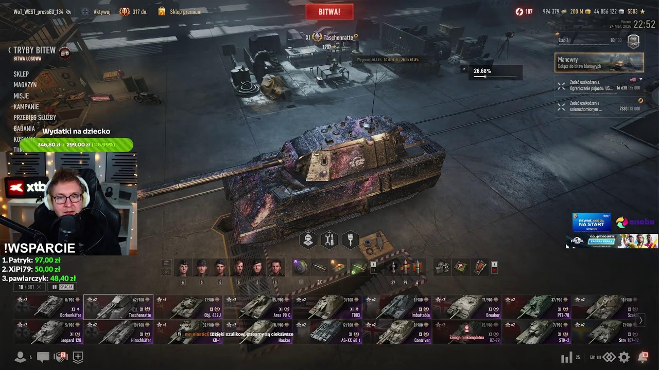 NAJLEPSZY WIECZ&Oacute;R W HISTORII WORLD OF TANKS