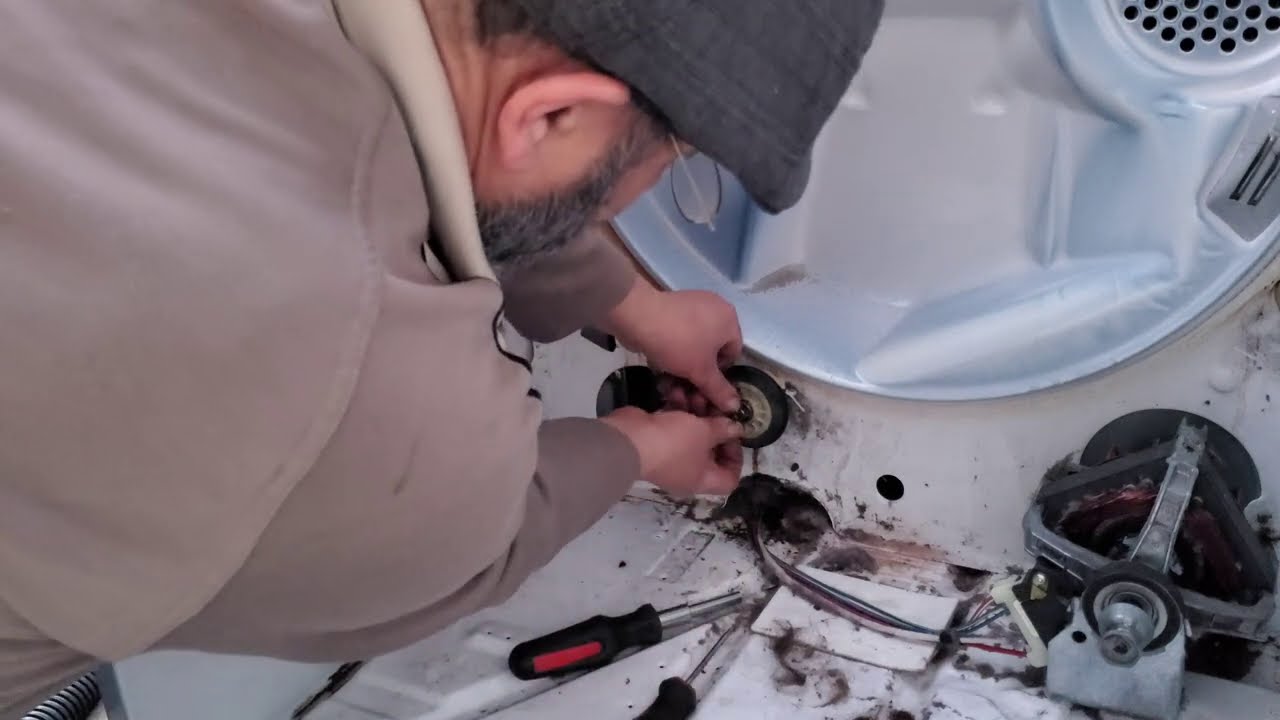 Dryer Making Loud Noice Repair - كيفية أصلاح مجفف ملابس يصدر ضوضاء